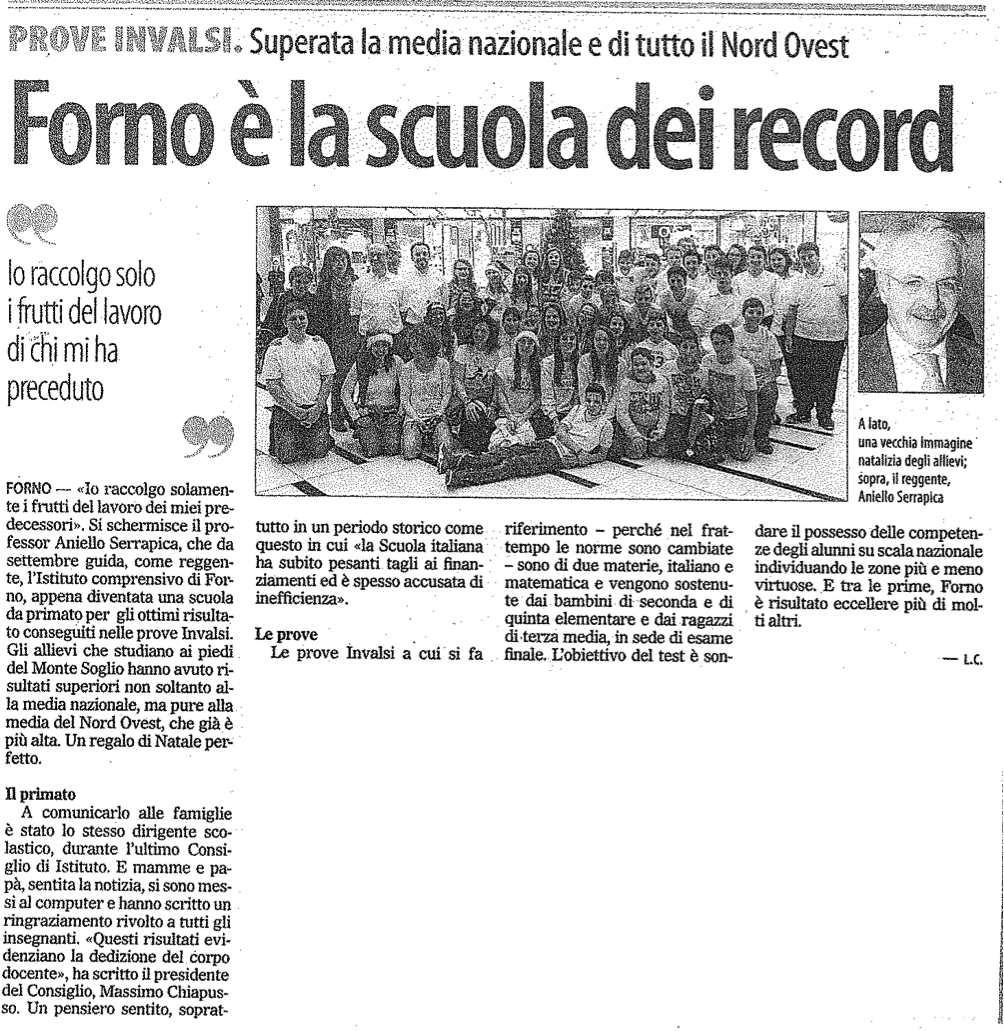 forno scuiola record