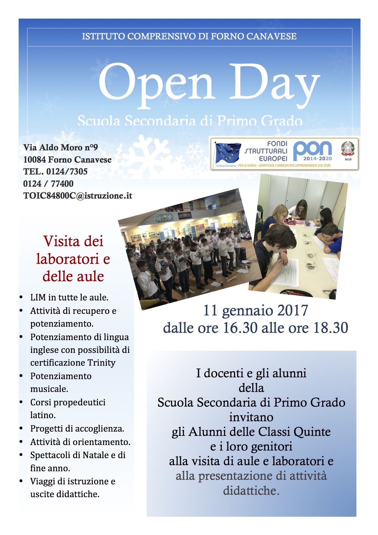 volantino openday